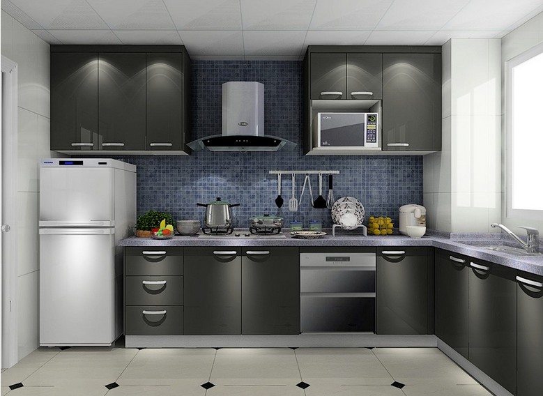L Shape Kitchen Cabinet Save Space Modern Kitchen Cabinet